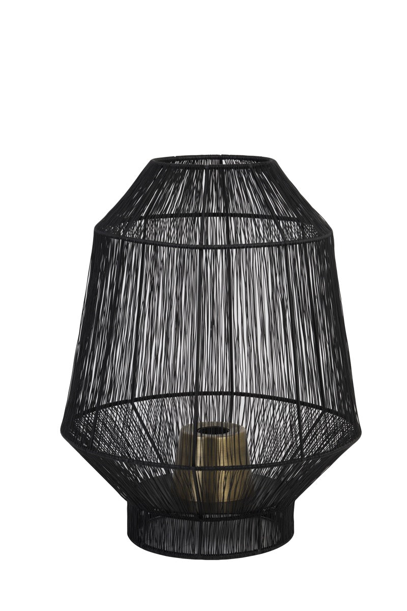 Matte Black Table Lamp 38cm