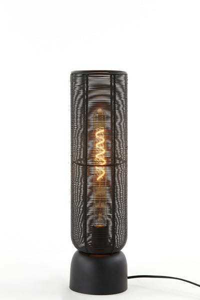 Lezon Matt Black Table Lamp 49.5cm