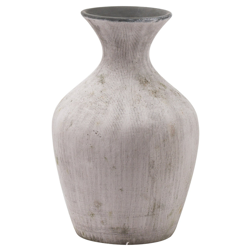 Textured Ellipse Stone Vase