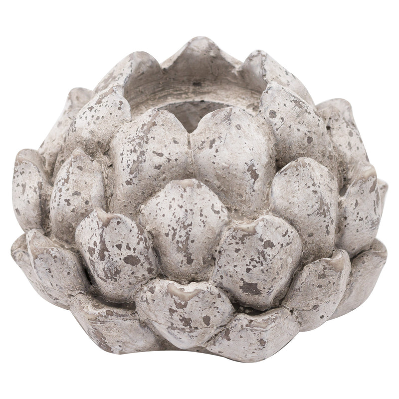 Stone Effect Acorn Tealight Holder 18cm