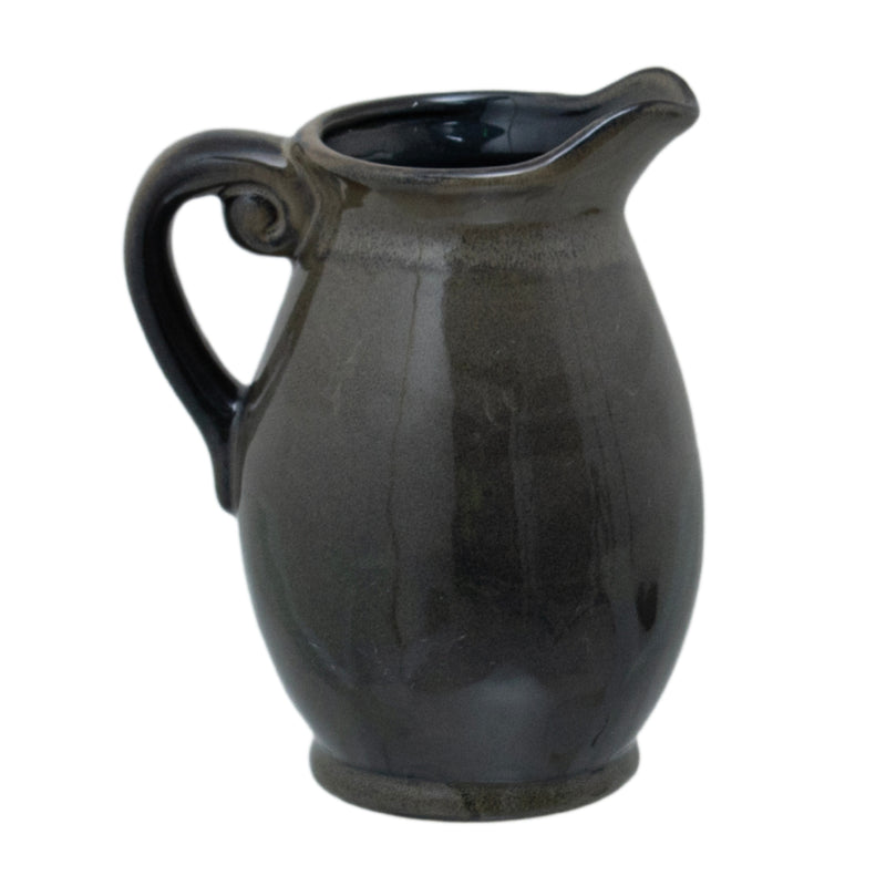 Medium Olive Ceramic Glazed Vase