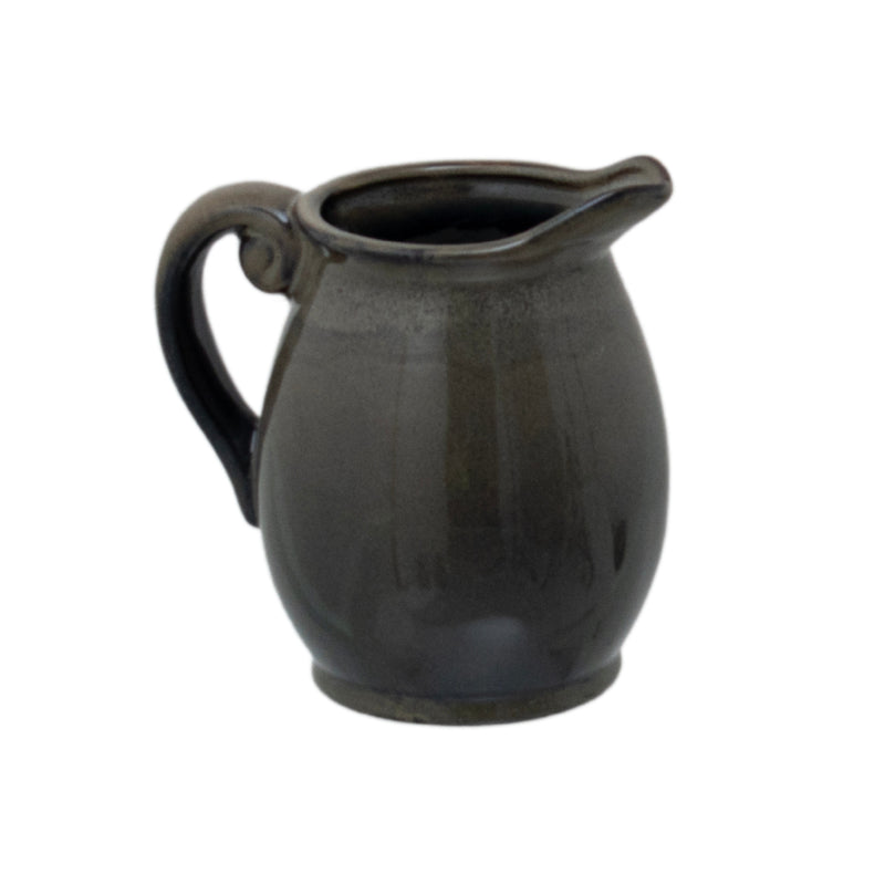 Small Olive Ceramic Glazed Vase