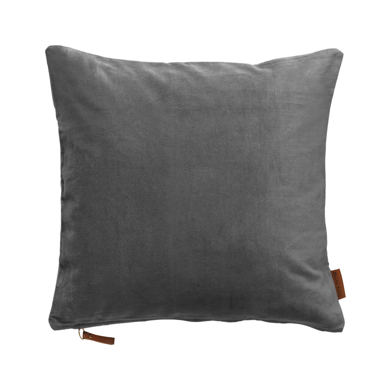 Cool Grey Velvet Cushion