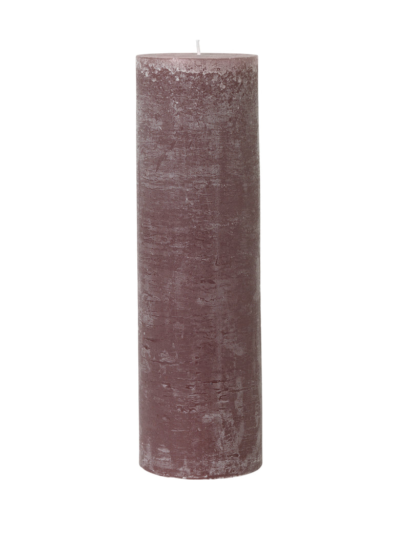 Rustic Rouge Pillar Candle 10x35