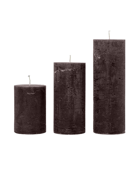 Rustic Chestnut Pillar Candle 7x15