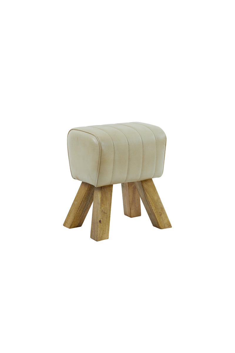 Small Leather Sand Stool