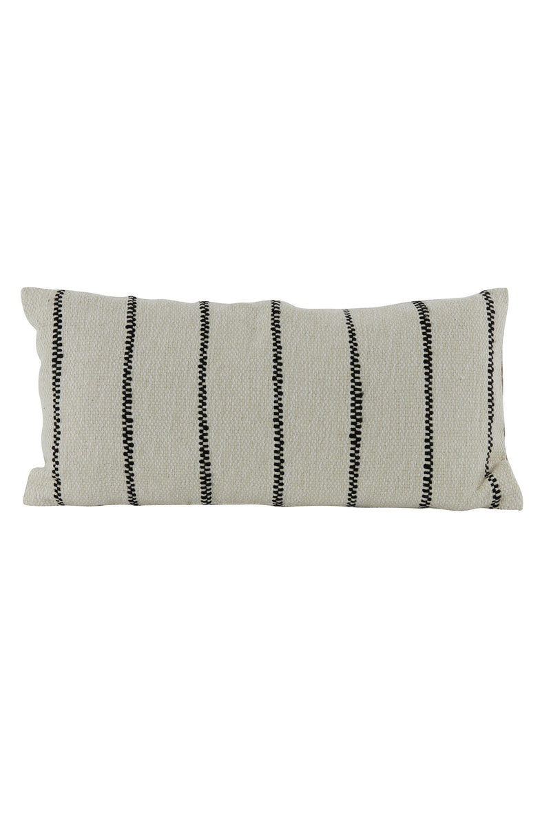 60x30 CERR Wide Stripe Sand/Black Cushion