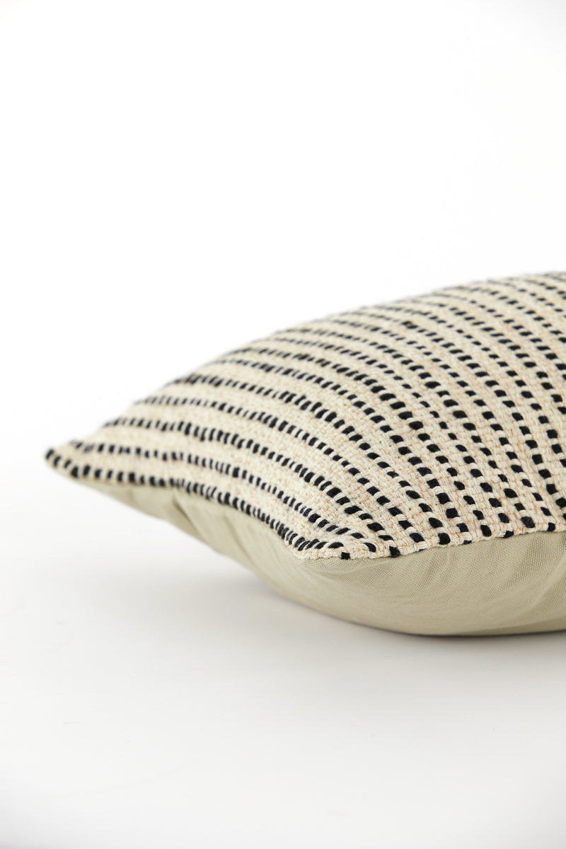 60x30 BARA Sand/Black Stripe Cushion