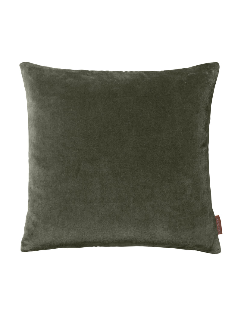 Army Green Velvet Cushion 50x50cm