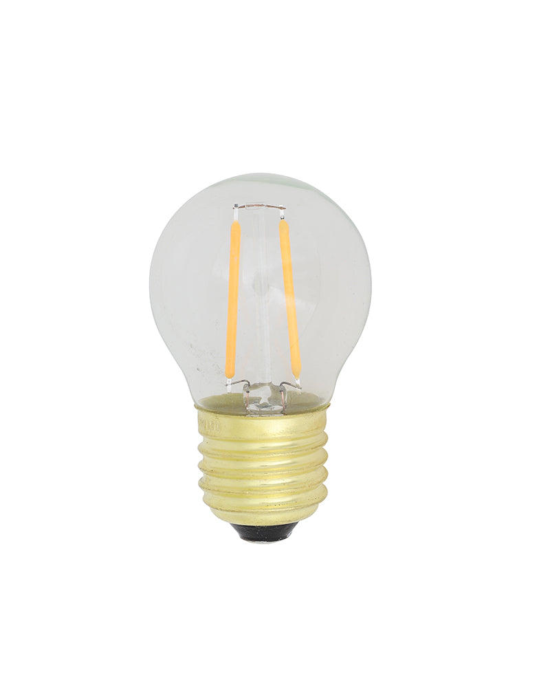 LED Spherical 2W Bulb Clear 5x7cm