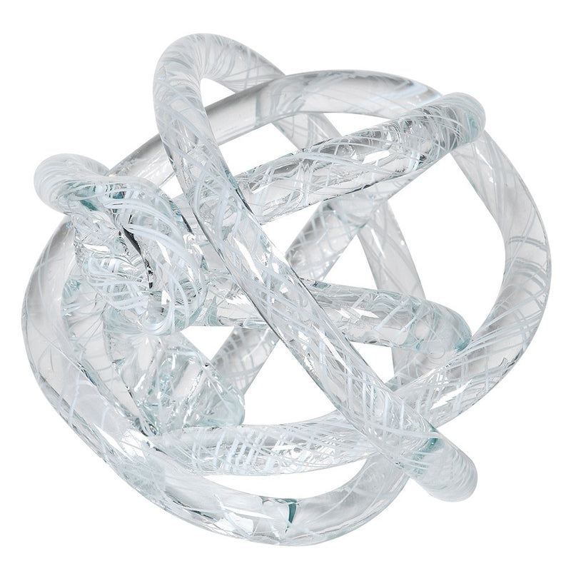 Clear Blown Glass Knot