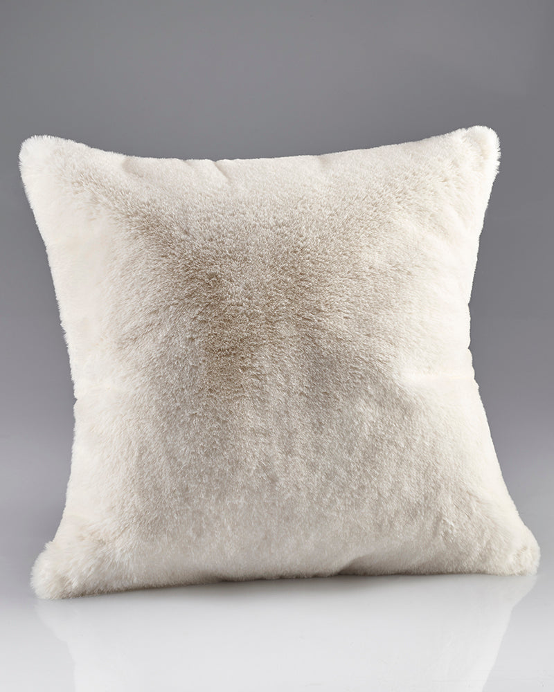 Faux Fur Cream Plush Cushion 45x45CM