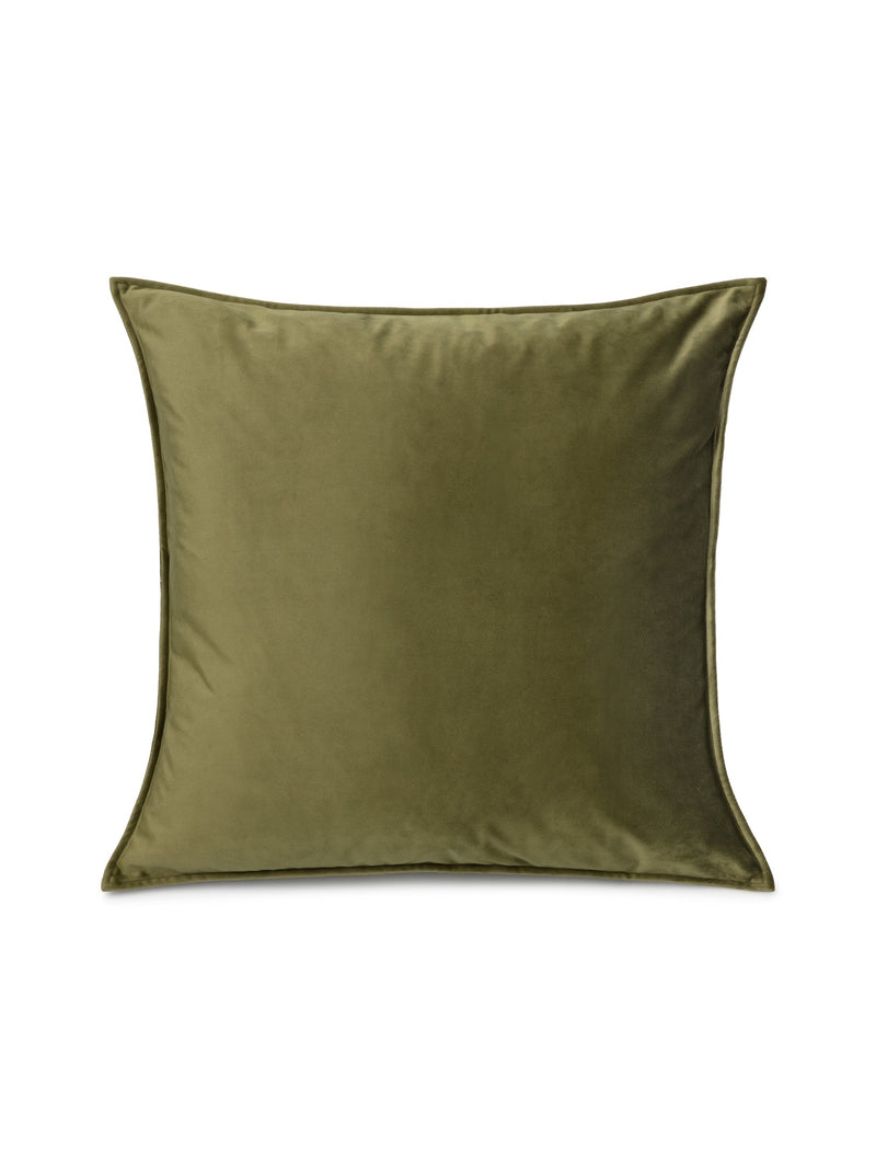 Square Moss Green Velvet Cushion