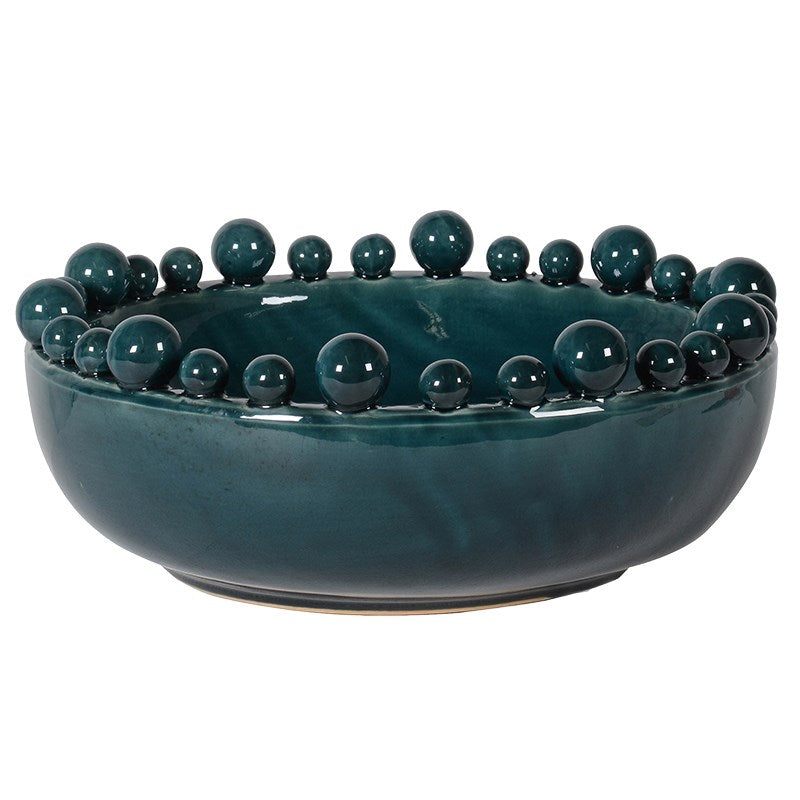 Teal Bowl With Balls