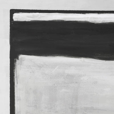 Grey & Black Abstract Block Canvas