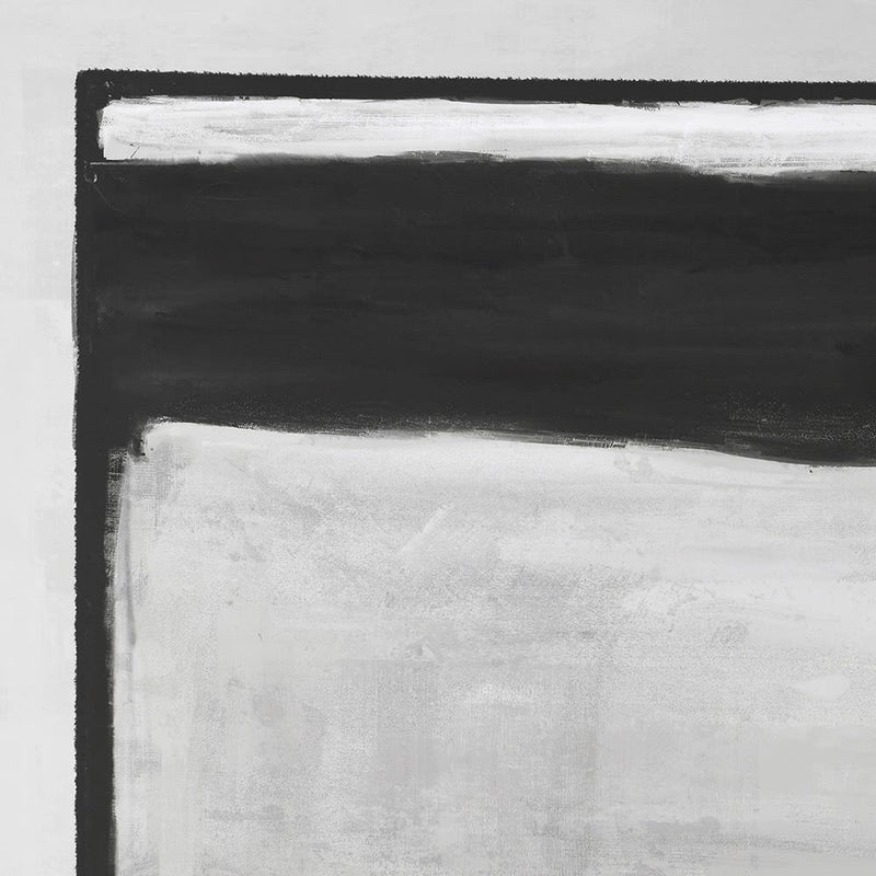 Grey & Black Abstract Block Canvas