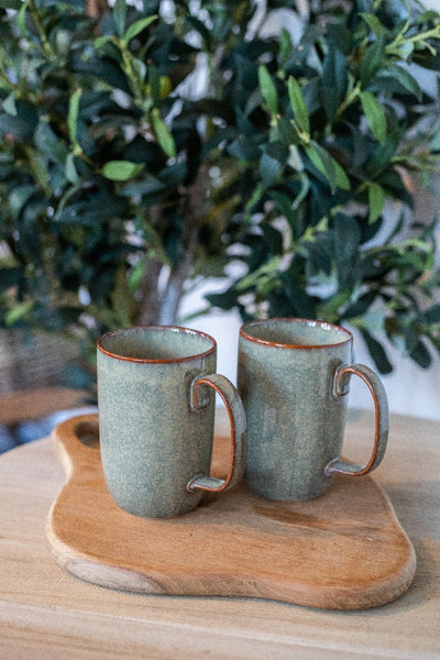 Brown/Green Ceramic Mug