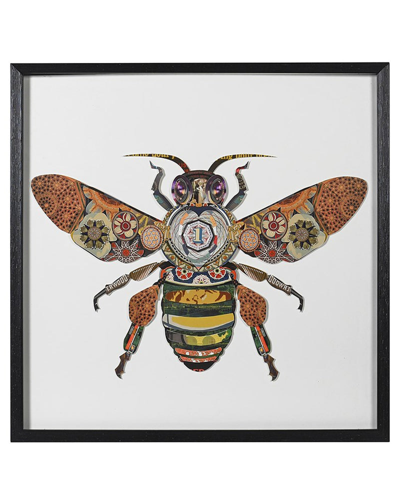 Worker Bee Collage Wall Art