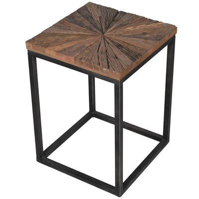 S/2 Natural Square Side Tables