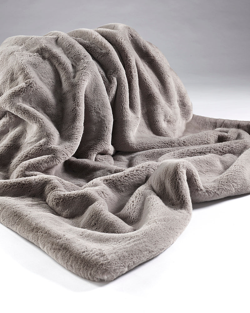Faux Fur Soft Grey Comforter 100X140CM